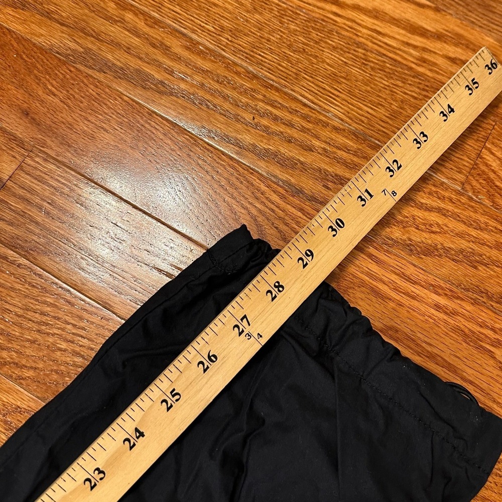 GAP Cargo Pants Mens Large 29" Black Paratrooper Baggy Street Y2K Elastic Waist - Picture 15 of 16